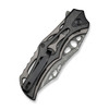 CIVIVI Biophase (CIVC23083CDS1) 3.48" Damascus Clip Point Plain Blade, Gray and Black Aluminum and Carbon Fiber Overlay on Black G-10 Handle