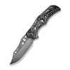 CIVIVI Biophase (CIVC23083CDS1) 3.48" Damascus Clip Point Plain Blade, Gray and Black Aluminum and Carbon Fiber Overlay on Black G-10 Handle