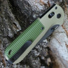 Benchmade Redoubt (431BK-01) - 3.55" CPM-D2 Black Cerakote Plain Edge Tanto Point, Ranger Green/Forest Grivory Grivory Handle