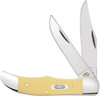 Case Folding Hunter 81093 - Clip And Skinner Blades, Smooth Yellow Synthetic Handle (32165 SS)