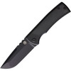Chaves Redencion 229 (CHAV003) 3.63" Bohler M390 Blackwashed Drop Point Plain Blade, Black Titanium Handle w/ Black Micarta Front and Back Handle Inlay