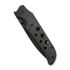 WE Knife WE-Guthrie (WE23072B-1) 3.94" CPM-20CV Blackwashed Drop Point Plain Blade, Black Titanium Handle w/ Rose Carbon Fiber Inlay