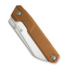 CIVIVI Hid (C23008-3) 4.14" Sandvik 14C28N Satin Reverse Tanto Plain Blade, Brown G-10 Handle