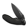 Sencut Cybrix (S23098A-1) 3.46" 9Cr18MoV Black Drop Point Plain Blade, Black Aluminum Handle