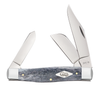Case Large Stockman 34203 - Tru-Sharp Stainless Steel Clip, Sheepfoot and Spey Blades, Smooth Gray Bone Handle (6375 SS)