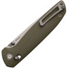 Tactile Knife Maverick (TKCMVMCGGR) 3.5" CPM-MagnaCut Stonewashed Drop Point Plain Blade, Green G-10 Handle
