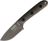 ESEE PACAYA (ESPACAYA3VOD) 3" CPM-3V Drop Point OD Green Coated Plain Blade, OD Green Canvas Micarta Blade
