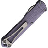 Heretic Manticore S OTF (H022BF-2A-GRY) 2.625" CPM-MagnaCut Stonewashed Clip Point Plain Blade, Gray Textured Aluminum Handle w/ Double-Action Thumb Slide