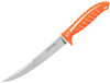 Dexter Dextreme Dual Edge Medium Fillet Knife (DX7F) 7" DEXSTEEL Serrated and Plain Edge Stiff Blade, Orange DexGrip Handle,