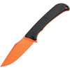 Hogue Extrak (35864) 3.3" CPM-M4 Orange Cerakote Clip Point Plain Blade, Black G-10 Handle w/ Peel Ply Texture, Black Kydex Sheath