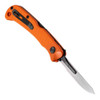 Hogue Expel (35834) 2.5" High Carbon Steel Clip Point Plain Replaceable Blade, Solid Orange G-10 Handle
