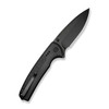 CIVIVI Sentinel Strike II (C22025D-1) 3.7" Nitro-V Blackwashed Drop Point Plain Blade, Black Aluminum Handle