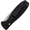 BRK Zancudo Auto (BRKR3) 3" Sandvik 14C28N Stonewashed Drop Point Plain Blade, Black G-10 Handle w/ Crossbar Open