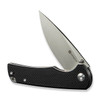 Sencut Praktisk (S24019-1) 3.59" 9Cr18MoV Satin Drop Point Plain Blade, Black Coarse G-10 Handle