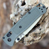 Benchmade Bugout Folding Knife (535TN-11) 3.24 inch Desert Verde Cerakote Plain Edge Drop Point Blade, Dark Olive Grivory Handle