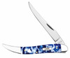 Case Medium Texas Toothpick 50724 - Smooth Blue Crackle Kirinite (1010094 SS)