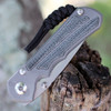 Chris Reeve Small Inkosi Black Canvas Micarta Inlays SIN-1012, 2.8" CPM S-45VN Drop Point Plain Blade