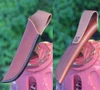 The ESEE Camp Lore JG3 Sheath (JG3-SHEATH-LH) in brown leather, made for left-hand carry.