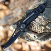 Leatherman Skeletool KB Folding Knife (833163) 2.6" 420HC Black Wharncliffe Plain Blade, Black Aluminum Handle