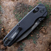 Kershaw Bel Air (KS6105BLKST) 3.1" CPM-MagnaCut Blackwashed Reverse Tanto Partially Serrated Blade, Black 6061-T6 Aluminum Handle