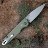 The Kershaw Launch 18 being deployed highlighting the snappy push-button automatic action and full-flat grind.