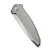 WE Knife Acuminal (WE23070-2) 3.98" Vanax Hand Rubbed Satin Drop Point Plain Blade, Polished Bead Blasted Titanium Handle