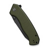 CIVIVI Knives Placoid (C23079-3) 3.67" Sandvik 14C28N Blackwashed Clip Point Plain Blade, OD Green Coarse G-10 Handle