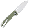 CobraTec Wolverine Automatic (CTWOLAUTOODG) - 3.12 Satin D2 Steel Drop Point Plain Blade, OD Green G-10 Handle