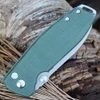 CRKT Squid XM 2495GR Green Micarta Handle