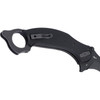 CRKT Du Hoc (2635) 3.62" D2 Black Powder Coated Hawkbill Plain Blade, Black G-10 Handle