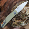 Zero Tolerance Model 0235 (0235OLG10) 2.6" CPM-20CV Stonewashed Spear Point Plain Blade, Olive G-10 Handle