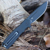 CRKT Homefront Compact (CRK245KKP) 2.91" CPM-S35VN Black DLC Coated Drop Point Plain Blade, Black Textured G-10 Handle with Black Aluminum Bolster
