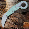CRKT Provoke (4041GR) 2.47" AUS-8 Stonewashed Hawksbill Plain Blade, Green Grivory Handle w/ Kinematic Lock