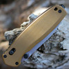 Kershaw Boardside (2052) 3.5" D2 Stonewashed Spear Point Plain Blade, Tan G-10 Handle