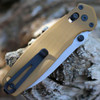 Kershaw Boardside (2052) 3.5" D2 Stonewashed Spear Point Plain Blade, Tan G-10 Handle