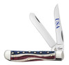 Case 64135 Star Spangled Natural Bone Mini Trapper (6207 SS)