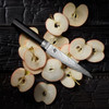 Shun Cutlery Dual Core Utility/Butchery (VG0019) 6" Dual Core VG-10 & VG-2 Utility Plain Blade, Ebony Pakkawood, Wooden Saya Sheath