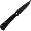 Toor Knives Merchant 2.0 S (TR64202) 3.75" CPM-S35VN Black Oxide Coated Drop Point Plain Blade, Black GunKote Finished Titanium Handle
