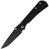 Toor Knives Merchant 2.0 S (TR64202) 3.75" CPM-S35VN Black Oxide Coated Drop Point Plain Blade, Black GunKote Finished Titanium Handle