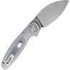 Vosteed Shilin Cutter (A2805) 2.9" Elmax Stonewashed Sheepsfoot Plain Blade, Gray Aluminum Handle