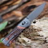 Schrade Old Timer Frontier (132OTF) 3.1" 7Cr Gray Drop Point Plain Blade. Brown Luxewood Composite Handle
