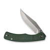 CIVIVI Clingman (C23065-4) 2.99" Nitro-V Satin Clip Point Plain Blade, Green Canvas Micarta Handle