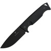 Takumitak Knives Easy Night (TKF304) 4.25" 3Cr13 Black Oxide Coated Drop Point Plain Blade, Black Fiberglass Reinforced Nylon Handle, Black Fiberglass Reinforced Nylon Sheath