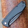 Buck Knives Ruckus (713CPS) 3.5" D2 Blackwashed Drop Point Plain Blade, Black Aluminum Handle w/ Steel Frame