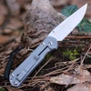 Chris Reeve Sebenza 31 S31-1690 CPM MagnaCut drop point — hollow
                  grind, 2.99 in, 63-64 HRC, stonewashed, plain edge