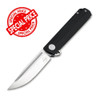 Boker Plus Cataclyst Flipper (01BO674) 2.95" 440C Satin Clip Point Plain Blade, Black G-10 Handle