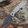 Boker Plus Micro Tracker Folder/Flipper 01BP0002 - 3.12" Black 154CM Harpoon Blade, Brown Micarta Handle