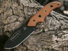 TOPS Wilderness Guide 4.0 (TPWSG4) 4.38" 1095 Black Drop Point Plain Blade, Tan Micarta Handle, Emergency Kit