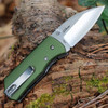 Boker Plus Lefti 01BP0006 back view highlighting the tip-up pocket clip, solid backspacer, and clean handle lines.