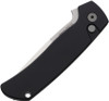 Pro-Tech Terzuola ATC (PTKBT2601BLK) 3.45" 154CM Stonewashed Drop Point Plain Blade, Black Aluminum Handle w/ Push Button Open